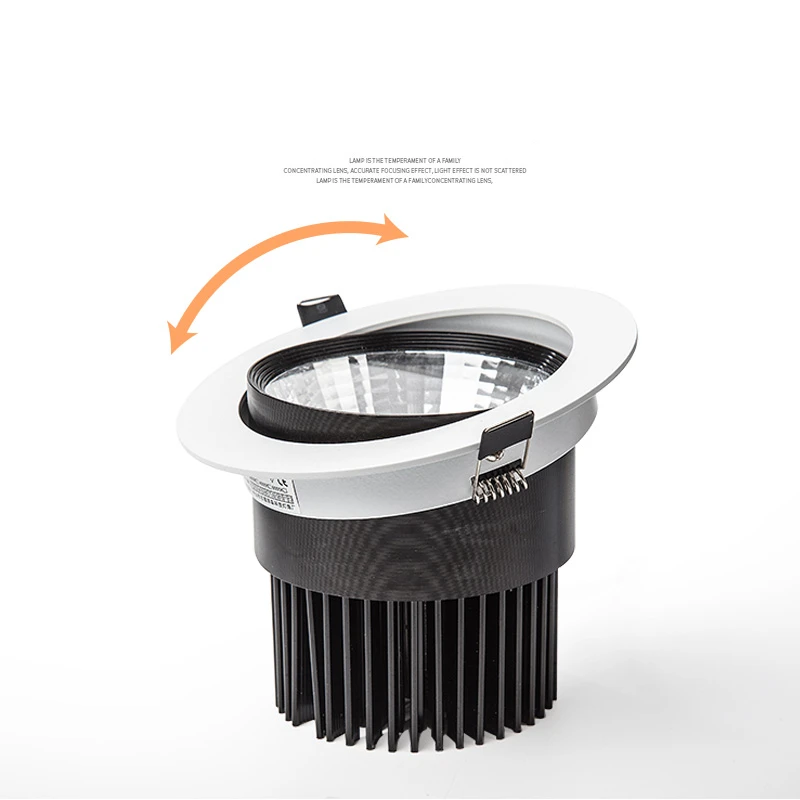 Приглушаемый светодиодный потолочный светильник 5W7W9W12W15W18W Epistar встраиваемый