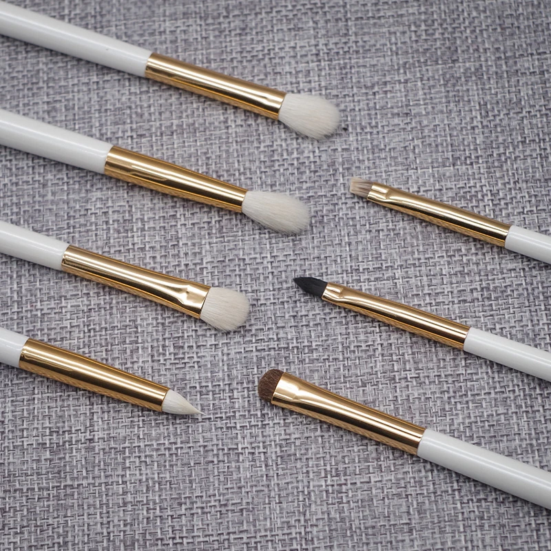 Набор профессиональных кистей для макияжа ручной работы 7 шт. кисти растушевки