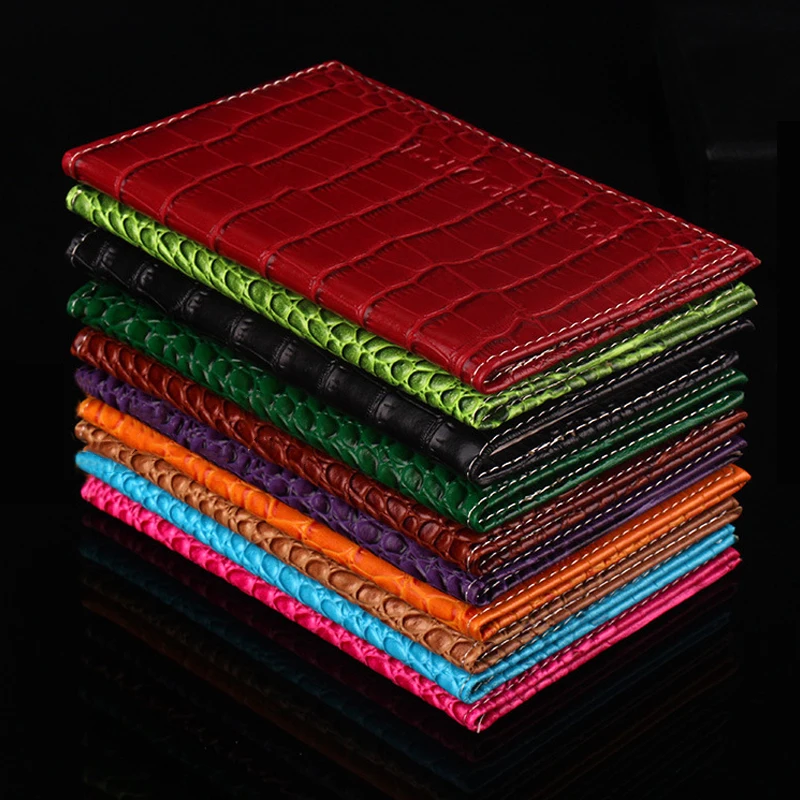 Чехол унисекс для удостоверения личности чехол с узором под кожу крокодила