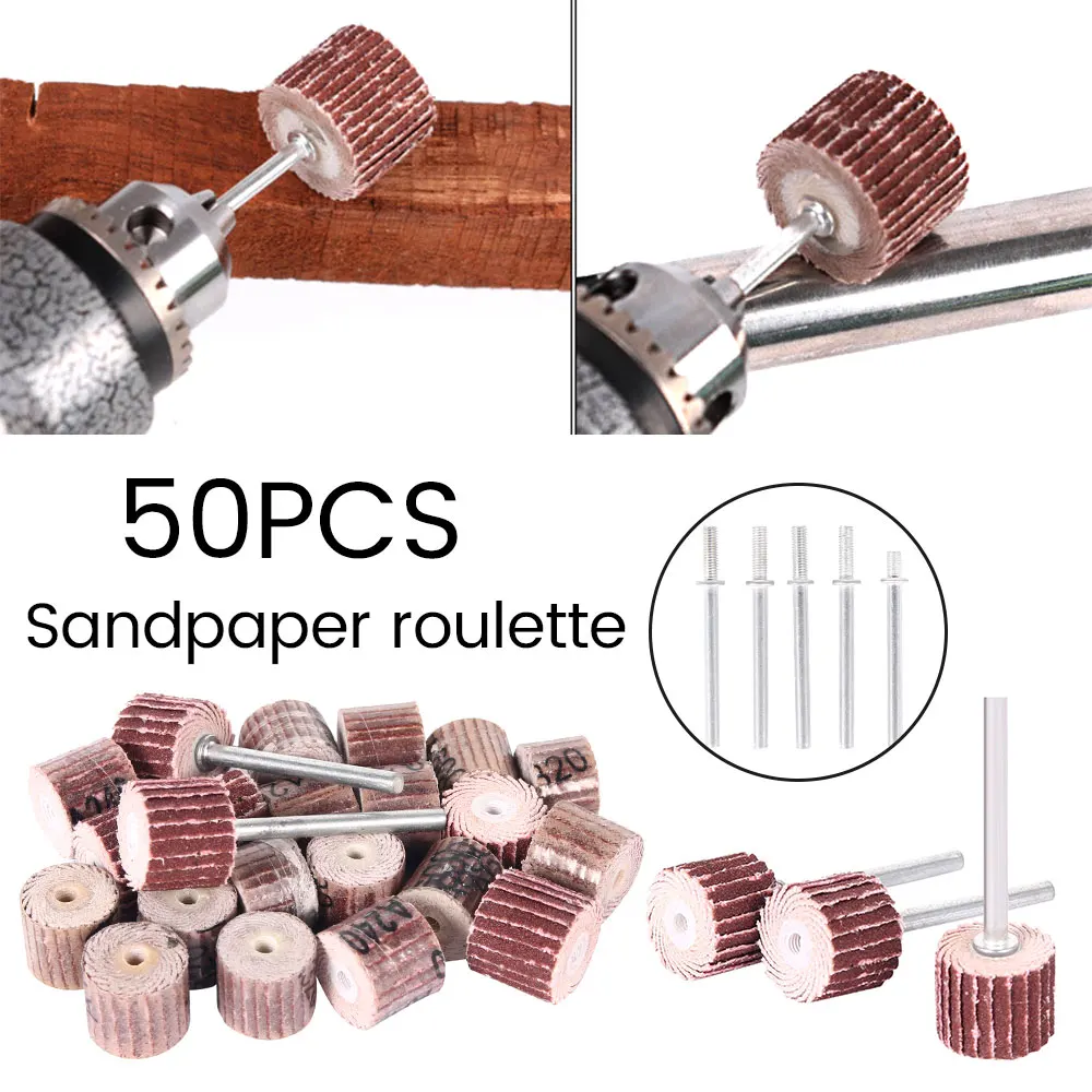 50 шт. шлифование наждачной бумагой Грит клапаном полировальные круги