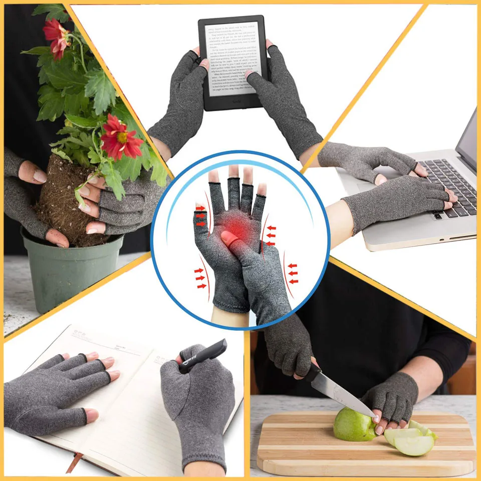 1 Pair Adult Rheumatoid Compression Hand Glove For Osteoarthritis Arthritis Joint Pain Relief Wrist Support | Красота и здоровье