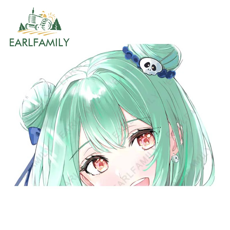 EARLFAMILY 13 см x 9,3 см для Hololive En Peek виниловые автомобильные наклейки для кемпера забавная Наклейка Автомобильные аксессуары водонепроницаемый телефон