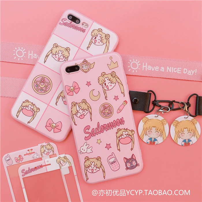 Милый чехол Sailor Moon для Xiaomi cc9e защитная пленка из закаленного стекла cc9 mi9 9se mi8 8se mi6