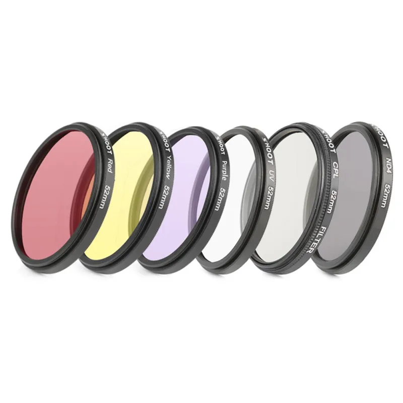 52 мм УФ объектив камера фильтр набор круговой CPL дайвинг подводное плавание