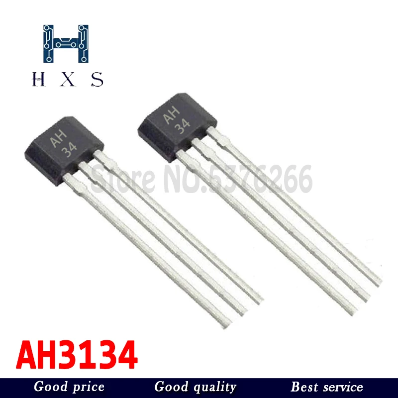 

5 шт., однополюсный Датчик Холла AH3134, Тип переключателя AH3134E
