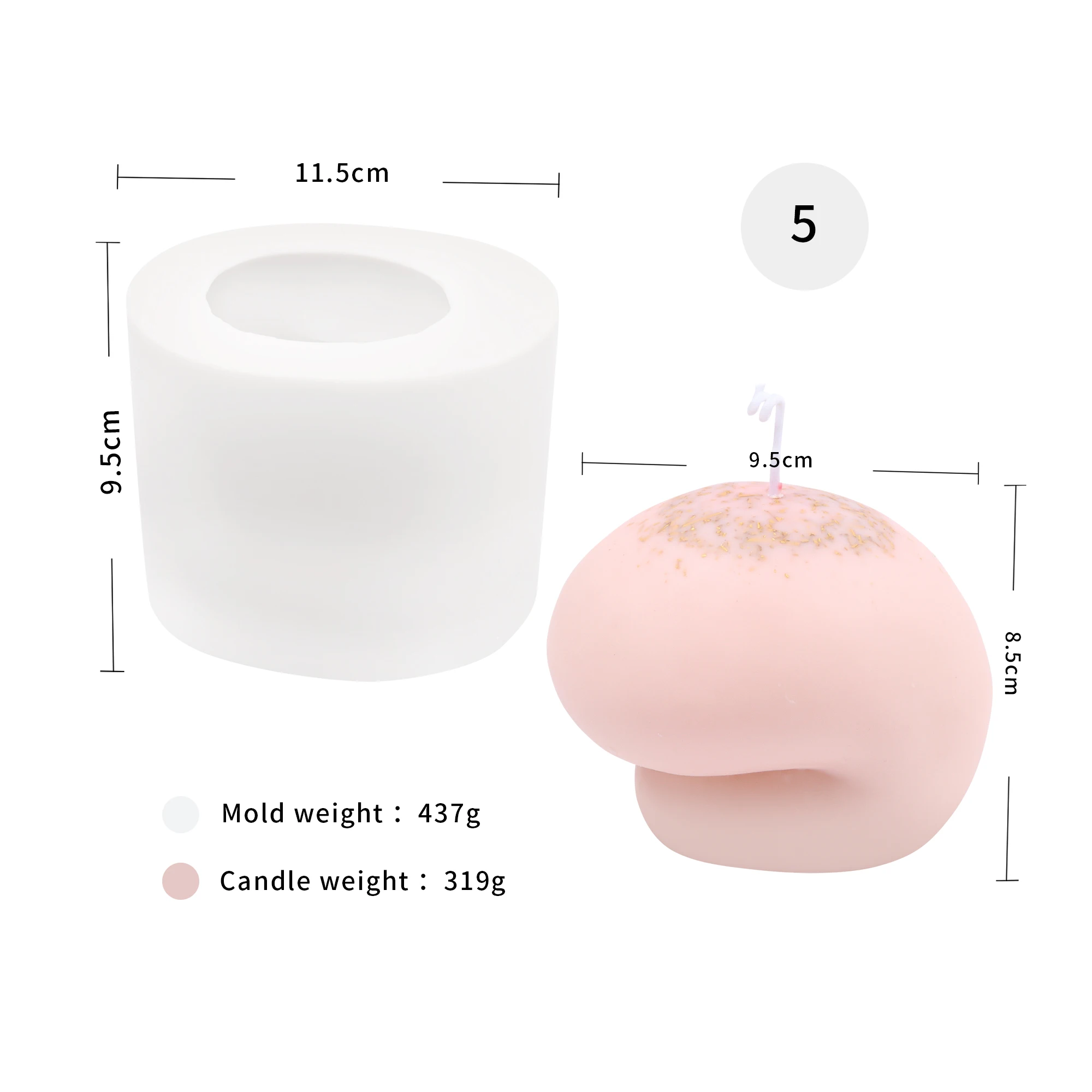 Инструменты для изготовления мыла с 5 бедрами многоразовые Пухлые Красивые