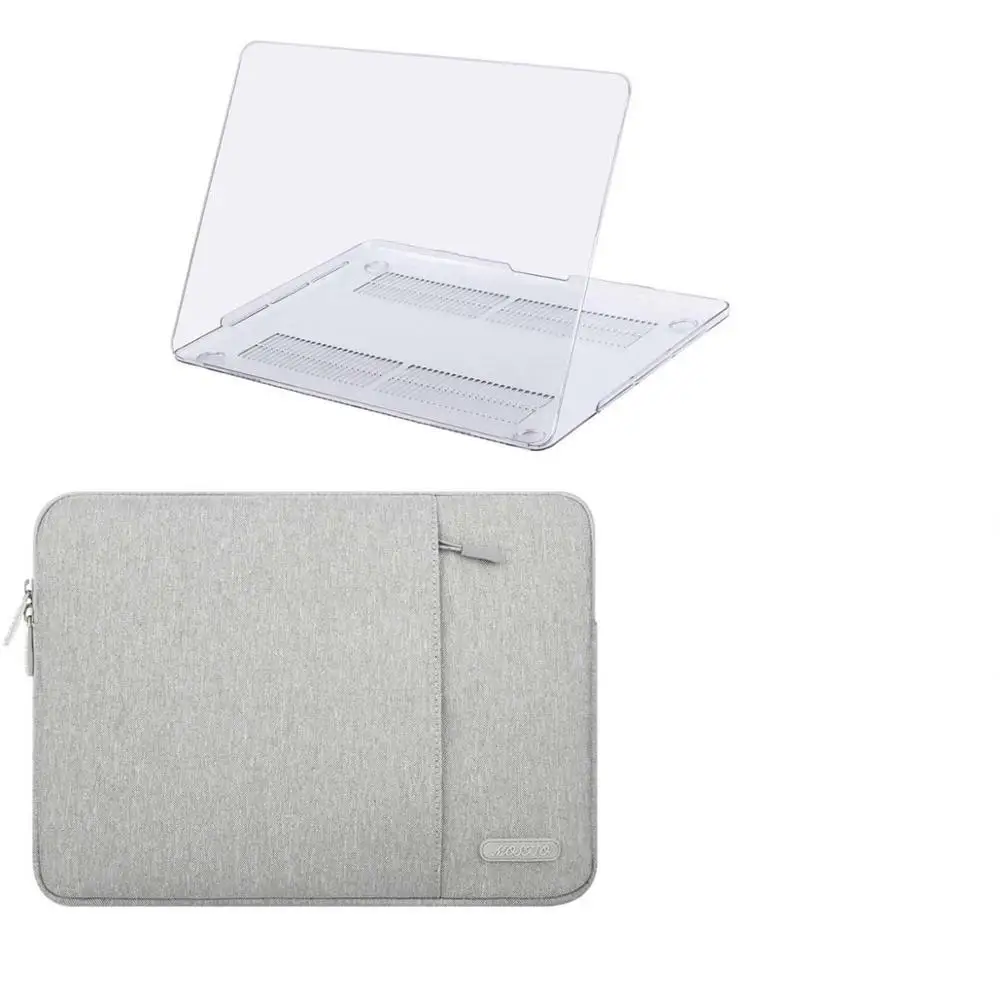 Gray MOSISO для Macbook Air Pro 13 дюймов Чехол чехол для ноутбука чехол для Macbook A1932 Pro13 A2159 A1706 A1708 - Цвет: Gray