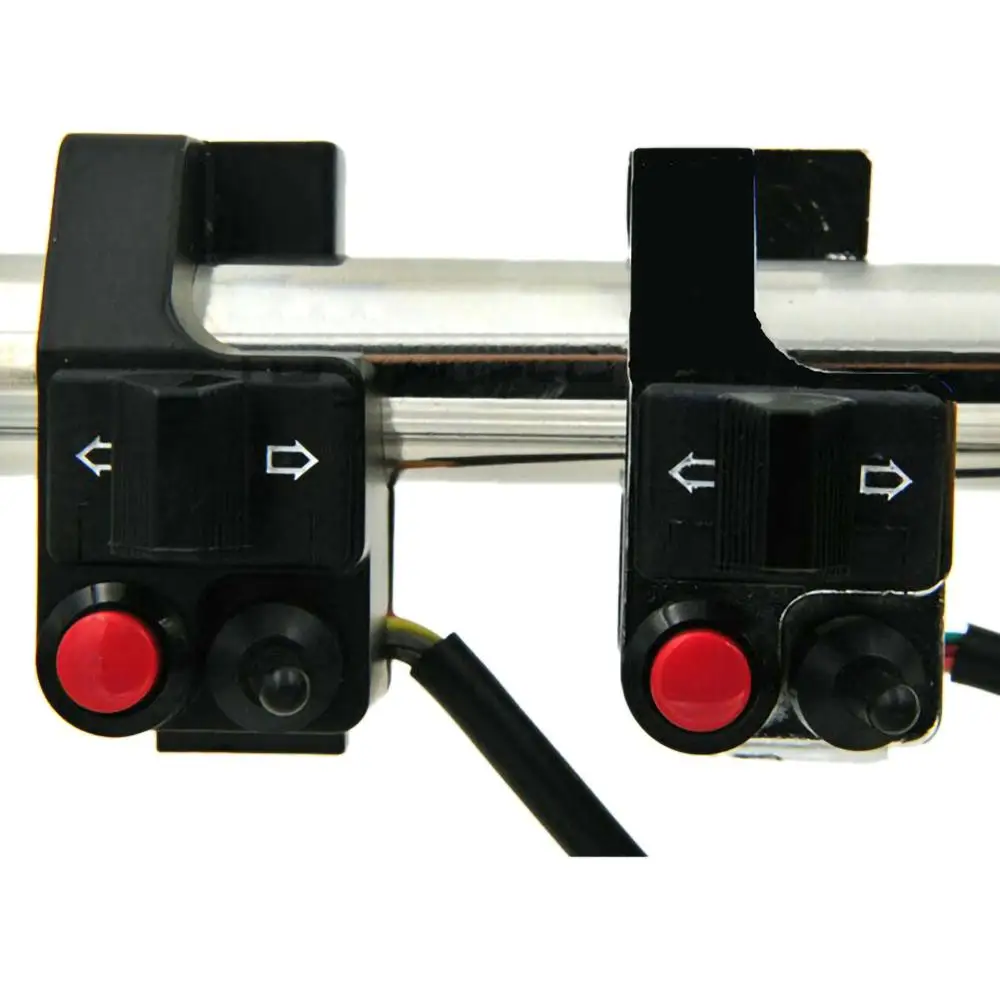 

Universal Motorcycle Handlebar Switch Electric Bike Scooter Horn Turn Signals On/Off Button Light Switch