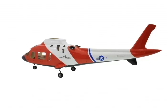 Coast Guard 600 размер A109 ARF вертолет из стекловолокна весы Fuselage с металлической системой ретракта - Цвет: Coast Guard