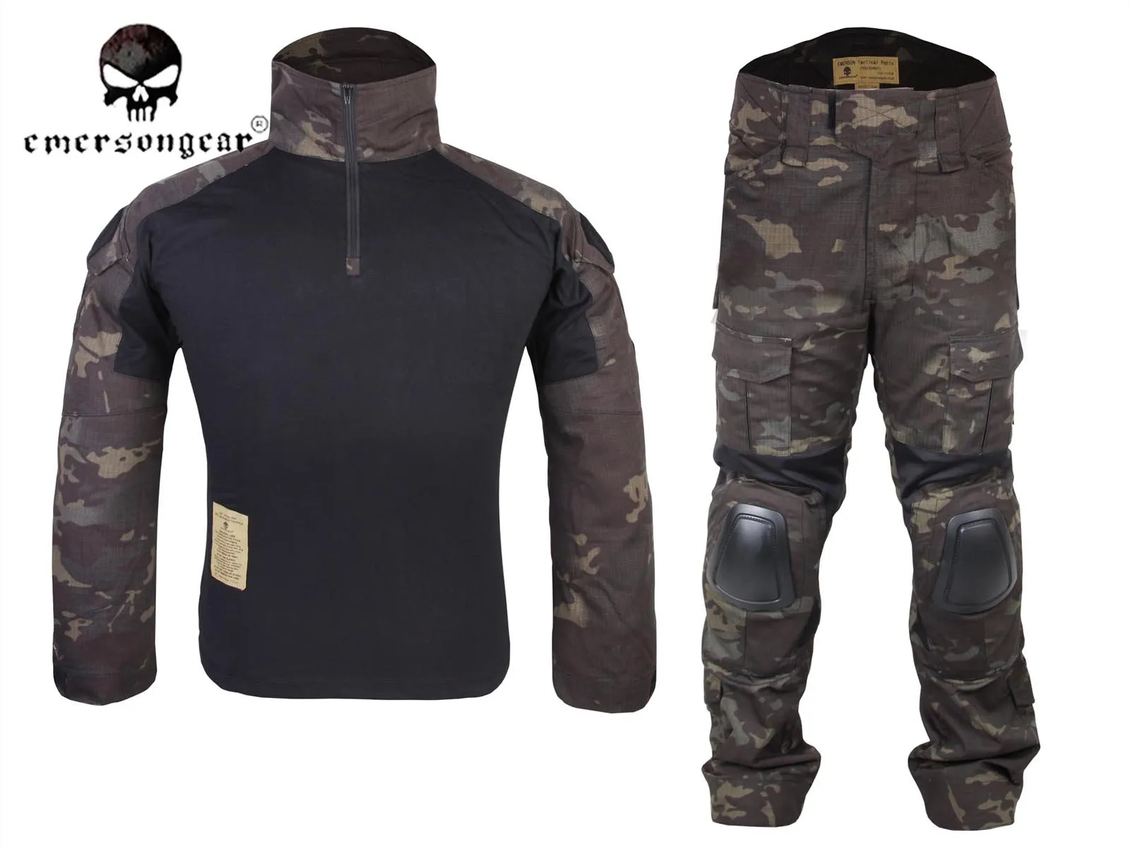 Emerson Gen2 Боевая искусственная Военная Униформа Мультикам черная EM6971|bdu shirt black|multicam