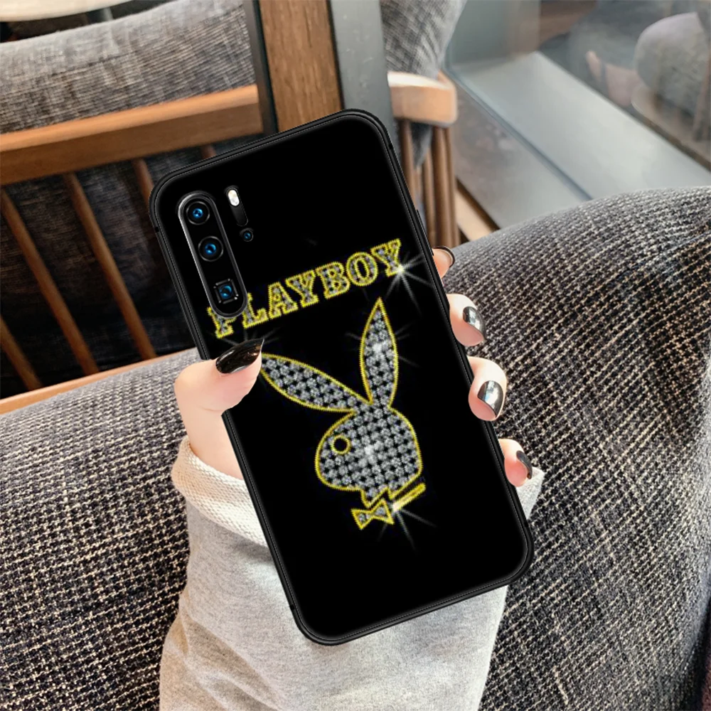 

Fashion PlayBoy Logo Phone Case For Huawei P Mate 10 20 30 40 Lite Pro smart Z 2019 nova 5t black Hoesjes Tpu Cover Fashion Etui
