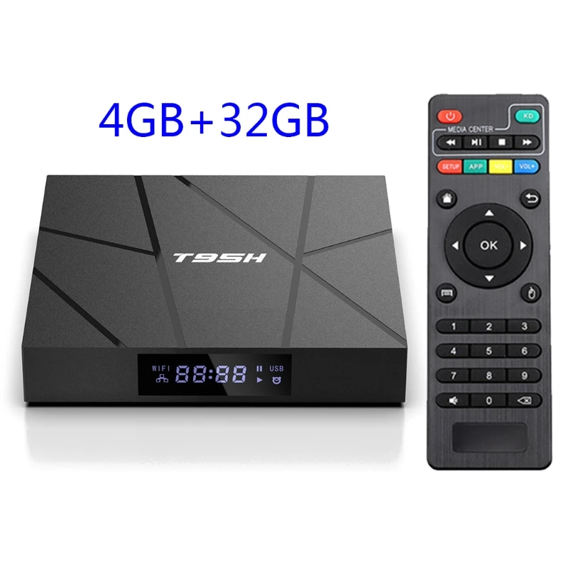 И ТВ приставка roid 10 0 T95 Smart TV Box H3 четырехъядерный 2 Гб RA M 16 ROM медиаплеер с