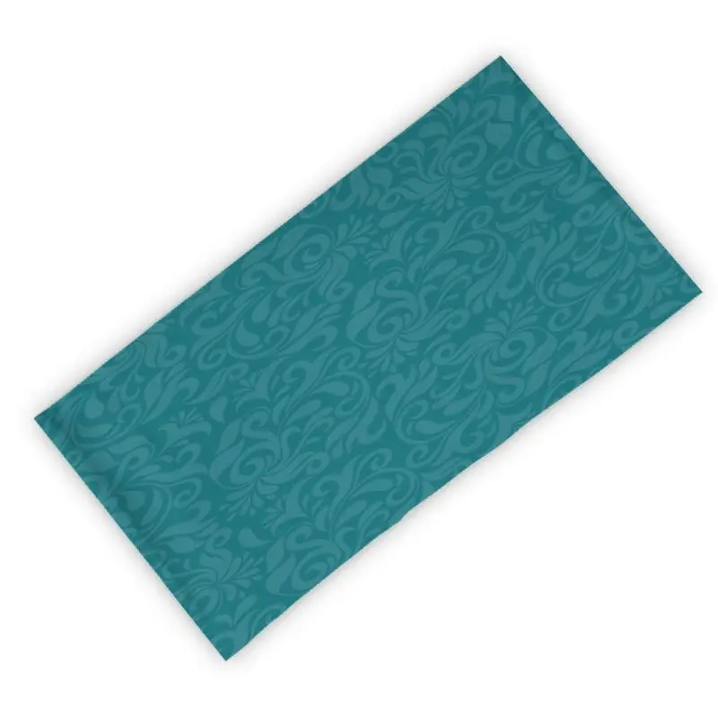 

Flowers Pattern Blue 12 in 1 Full-Coverage Head Wraps Outdoor Magic Headbands for Hot Summer Cycling Hiking Fishing for Women