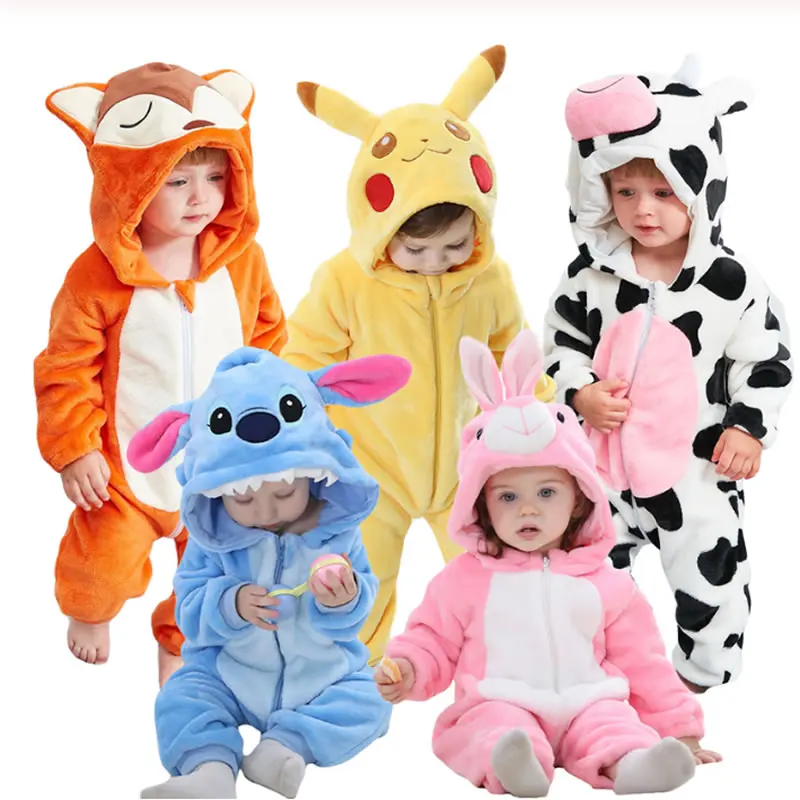 2019 детские комбинезоны кигуруми пижамы для мальчиков и девочек фланелевые