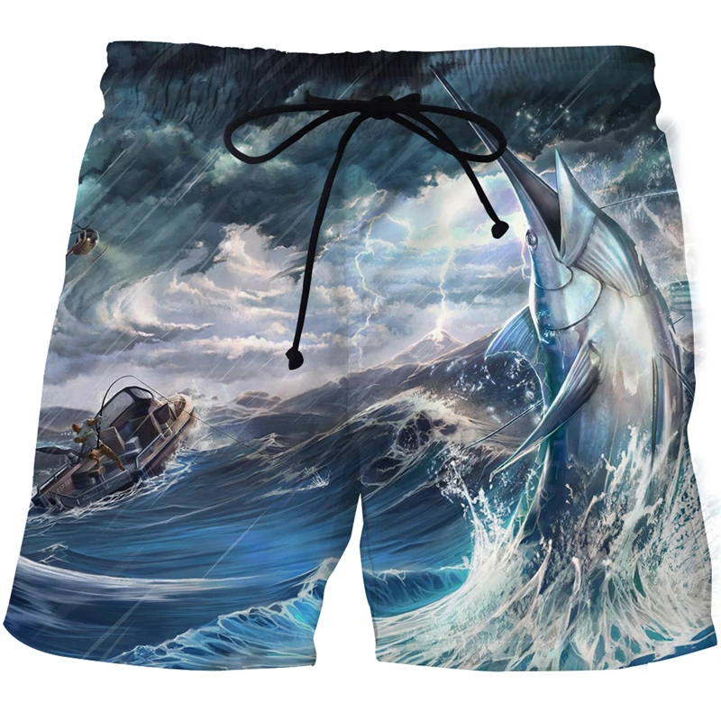 

Tropical Fish 3D print Swimming trunks shorts men Funny Fishing Bermuda Breathe Men's Beach pants Sport shorts Tops fishing boat