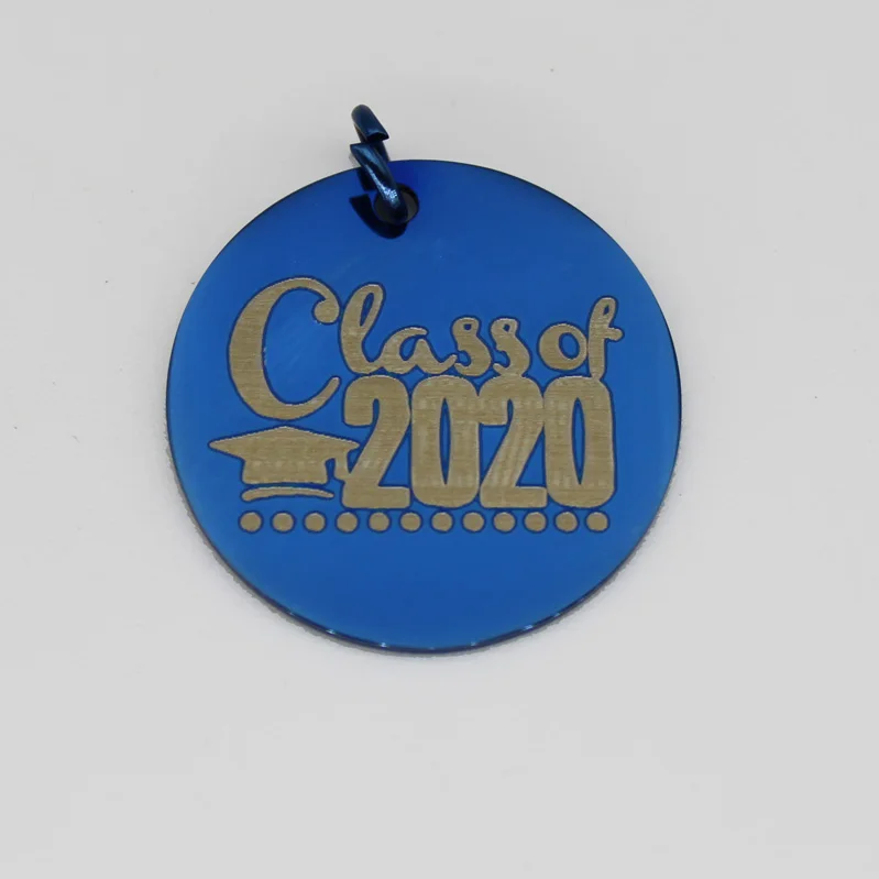 Подарок на выпускной класс 2020 подвеска из нержавеющей стали с зеркальной