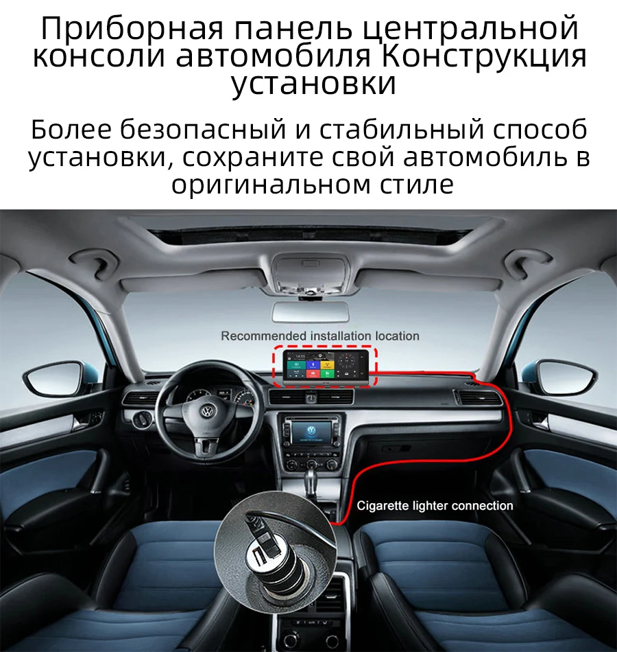 FANSICOUK 3G/4G Автомобильный видеорегистратор ADAS Dash Cam gps навигатор FHD 1080P Android WiFi видео рекордер " двойной объектив камера заднего вида 785