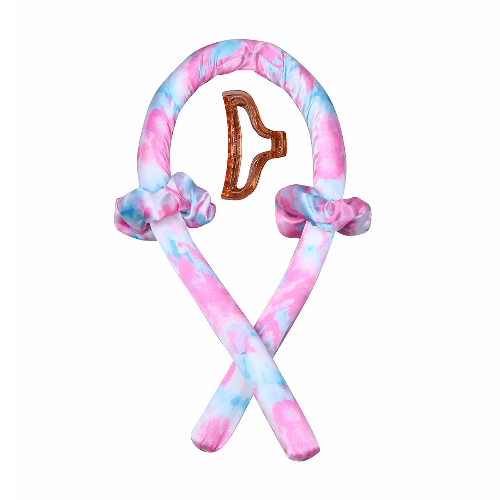 Бигуди для волос без тепла длинных сна на ночь нагрева шелковые завитки лента и