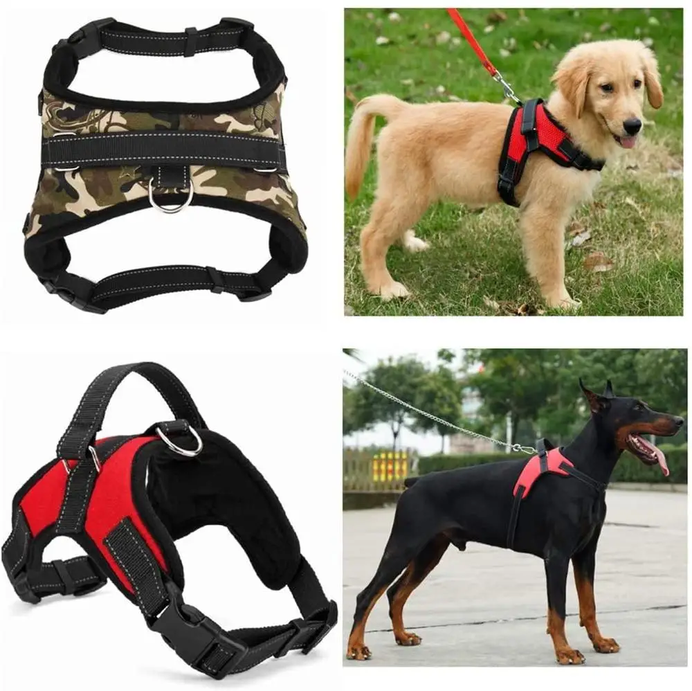 

Dog Harness Multipurpose Adjustable No Pull Dog Harness or Collar Service Vest Dog Body Padded Vest Dog Walking Harness PH001