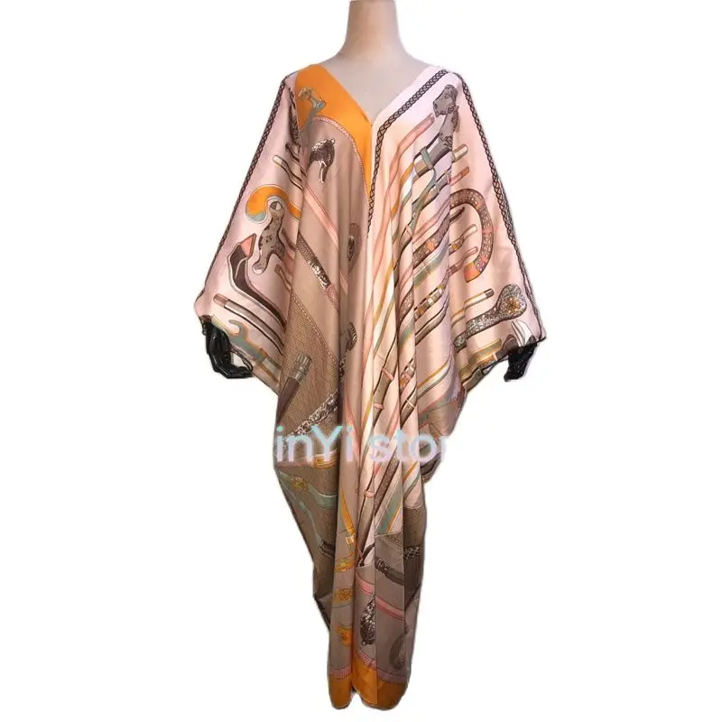 2021 Дашики Платье с принтом Длинные платья для женщин элегантные мусульманские