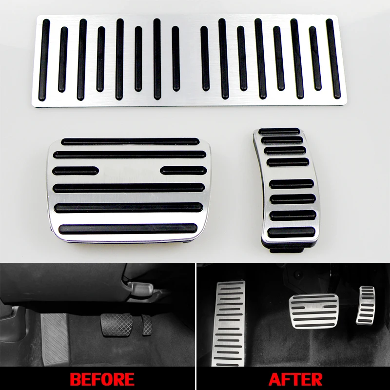 Без дрели алюминиевые автомобильные педали для ног накладка с педалями отдыха