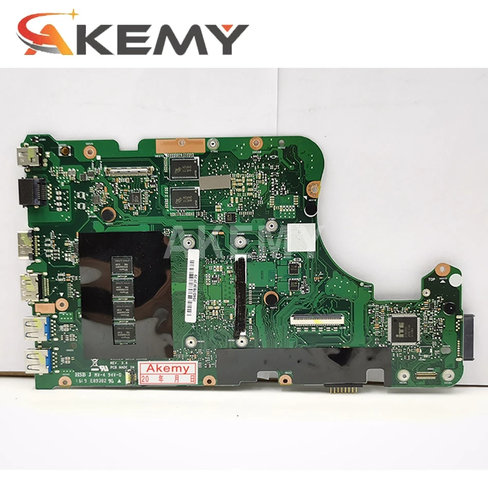 Akmey X555LJ Mainboard W/ 4GB RAM I7-5500U GT920M/2GB для For Asus X555LNB X555LN X555LD X555LB X555LF материнская плата