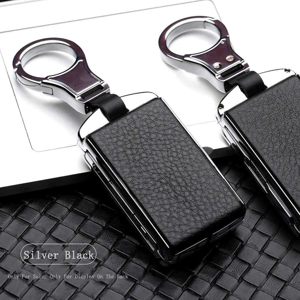 Брелок для ключей из натуральной кожи оцинкованного сплава автомобиля volvo xc90 2017