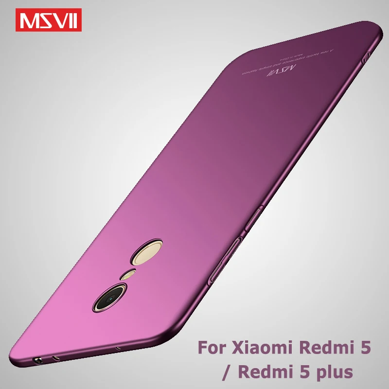 Redmi 5 Plus чехол Msvii Тонкий матовый чехол для Xiaomi Redmi 5a чехол Xaomi Global PC чехол для Xiaomi Redmi 5 Plus Pro чехол для телефона s