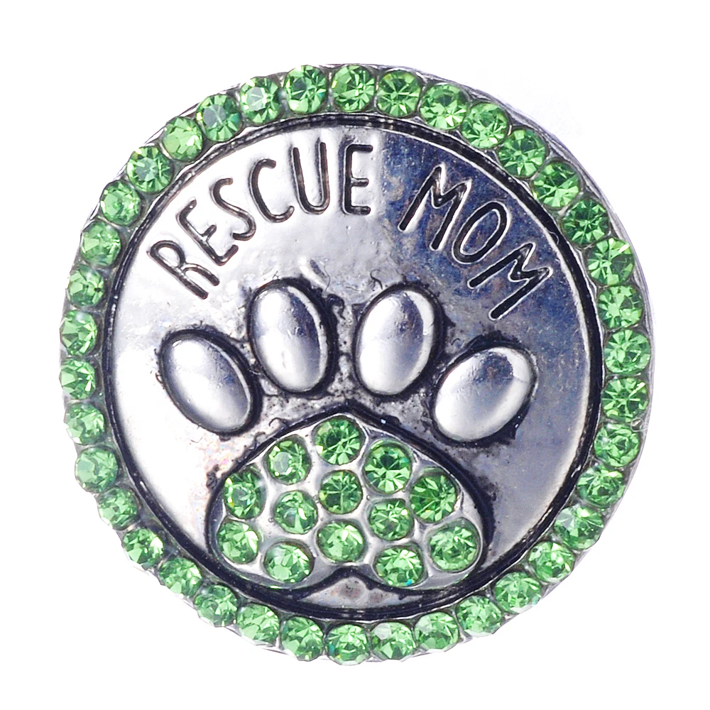 18 мм аварийно спасательных мама кнопки с рисунком собачки и котика Лапой С