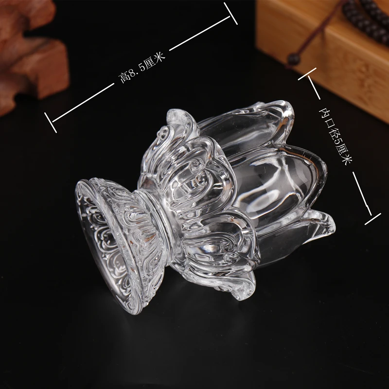 Винтажный прозрачный хрустальный подсвечник стеклянный столик скандинавский