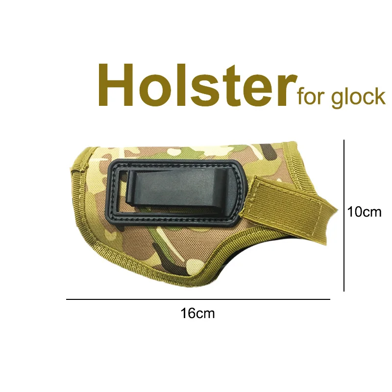holster 1 for glock 2 шт пластиковый гелевый шариковый пистолет Glock 17 1911 водяные пули игрушки для мальчиков пистолет оружие пистолет аксессуары пистолет кейс для игр на открытом воздухе подарки для детей - Цвет: holster 1 for glock