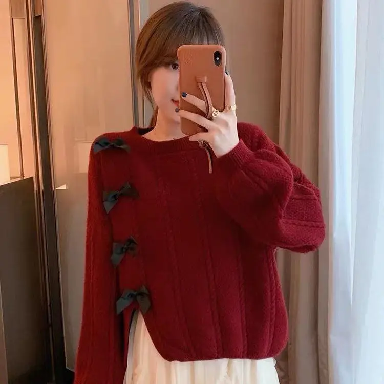 Ретро японский 2021 новый свитер для женщин Свободная одежда улицы студенческий