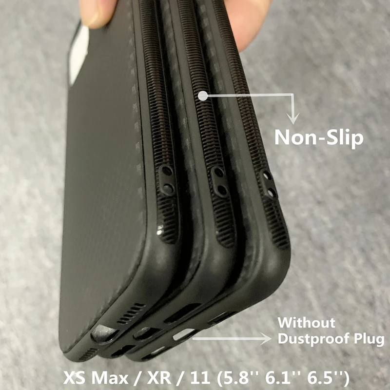 Чехол из углеродного волокна для iPhone XS Max X XR 8 7 Plus 5 5S SE 6 6S Чехол Мягкий чехол из ТПУ для Iphone 7 8 XS 11 Pro Max силиконовый чехол для телефона