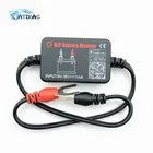 Bluetooth 12 В тест аккумулятора er BM2 монитор аккумулятора Автомобильный анализатор заряда аккумулятора тест на проворот коленвала тест напряжения для телефонов Android IOS