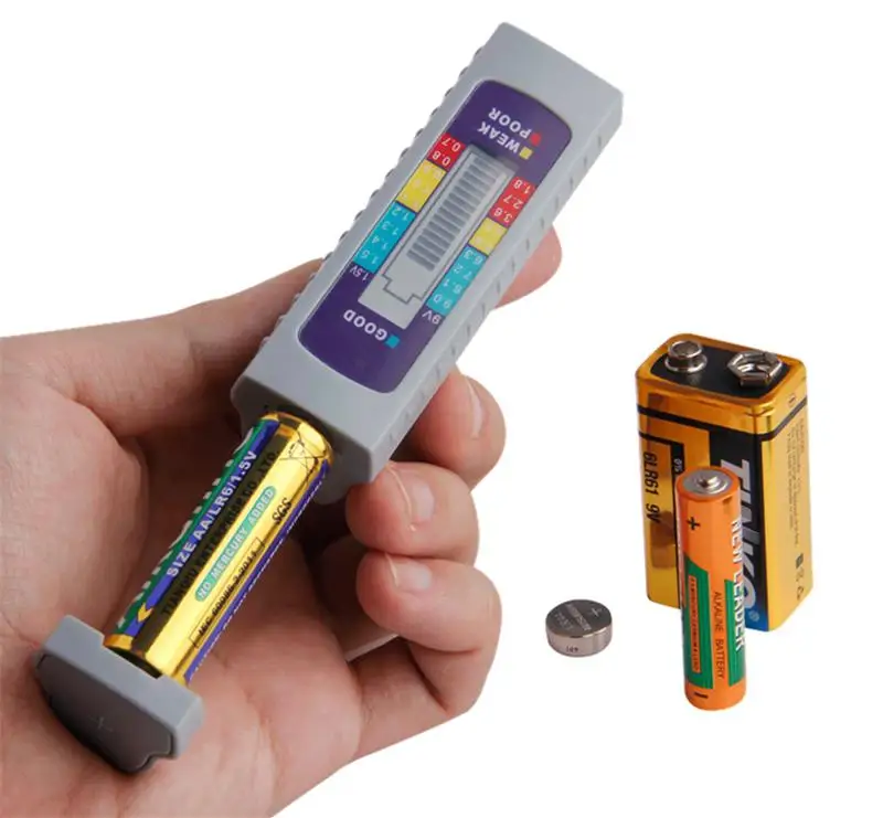 Цифровой тестер батареи Емкость диагностический инструмент для AA/AAA/1 5 V 9V