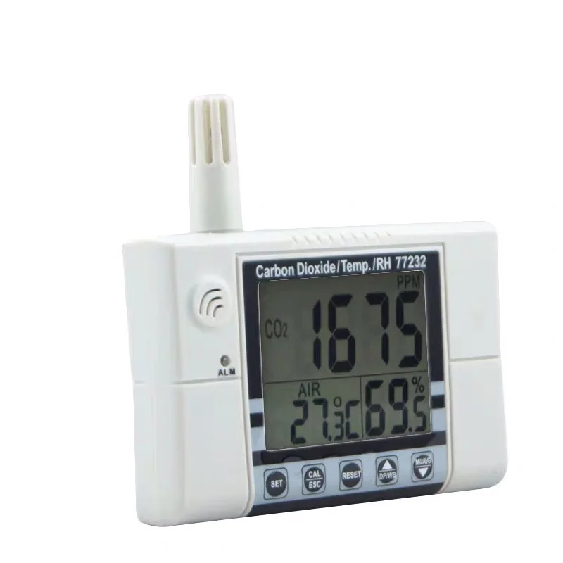 

AZ77232 Wall Mounting Lndoor CO2 Temperature RH Gas Monitor Tester