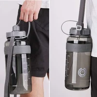 2 liter fitness sports water bottle plastic large capacity water bottle with straw outdoor climbing bicycle drink bottle kettle