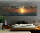 1 шт. пейзаж природы озеро небо закат картина морской пейзаж живопись пейзаж настенная Картина на холсте настенное Искусство Декор для гостиной