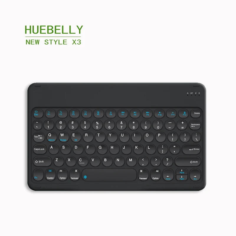 Беспроводной планшет HUEBELLY X3 Bluetooth 5 0 клавиатура для Ipad iPhone Samsung колпачок с кнопкой