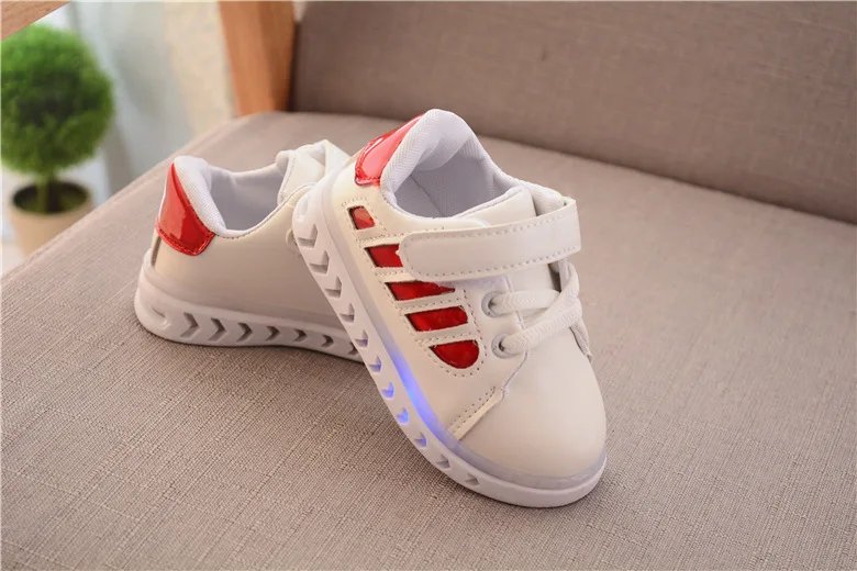 Осень 2019 Детские кроссовки светодиодный мерцающий ночник для мальчиков и