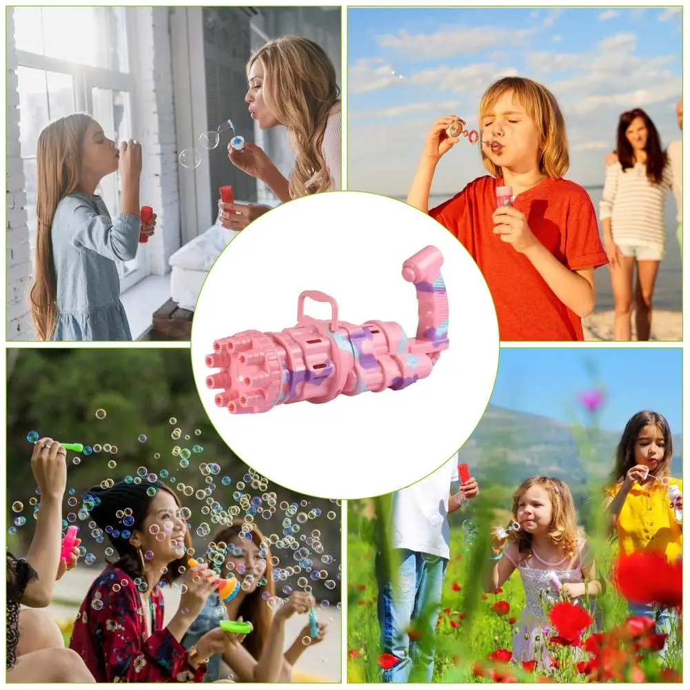 Новинка пузырьковая машина Gatling автоматические пузырьки для детей электрическая