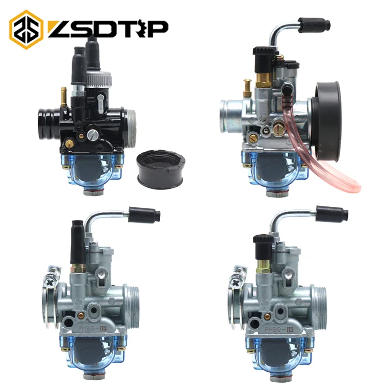 

ZSDTRP 17mm 19mm 21mm Dellorto PHBG AD AS BS DS Racing Carburetor Transparent Float Bowl DIO JOG 50cc 100cc for Puch Yamaha Zuma