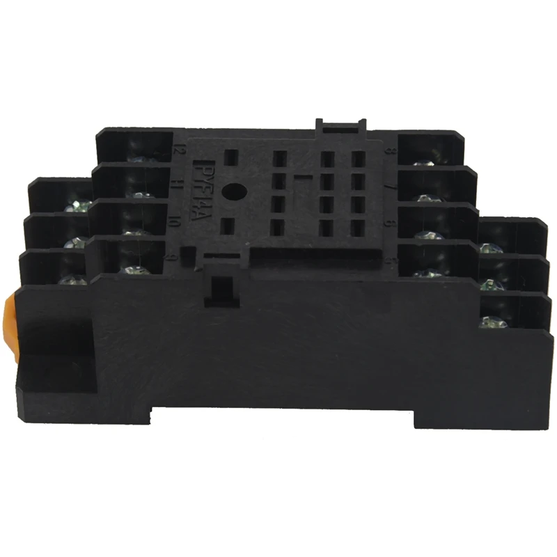2 шт. реле 14-контактный 35 мм DIN Rail HH54P MY4 Мощность основного разъема PYF14A |