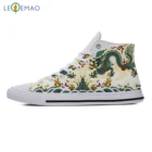 Мужские кроссовки Dragon, новинка 2019, классические белые, черные холщовые кроссовки, обувь для скейтборда, высокие кроссовки, уличная модная обувь