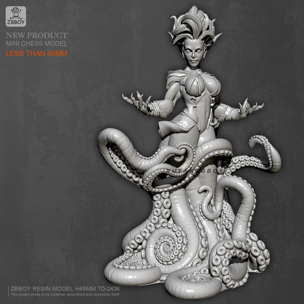 

45mm Resin model kits figure self-assembled TD-2436