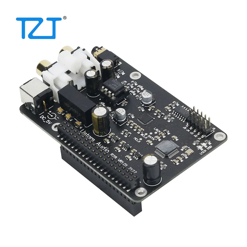 Цифровой аудио декодер TZT Ustars Audio R28 плата ЦАП IIS HIFI 384K DSD256 для Raspberry Pi |
