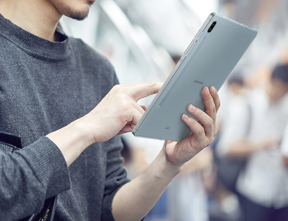 Чехол MoKo для Samsung Galaxy Tab S6 10,5, прозрачный захват Мягкие гибкие прозрачные ТПУ кожи Противоударная защита задней крышки