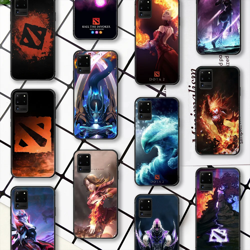 Чехол для телефона DOTA 2 Game Samsung Galaxy Note S 8 9 10 20 Plus E Lite Uitra Черный силиконовый чехол 3D