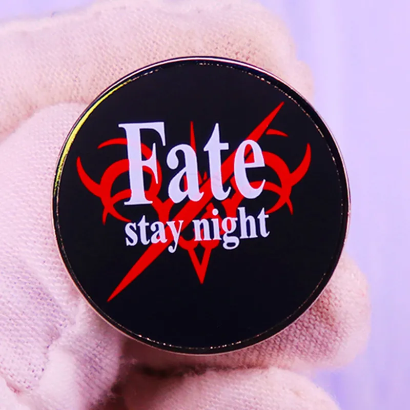 

Cartoon Anime Fate Stay Night Heaven Brooch Pins Enamel Metal Badges Lapel Pin Brooches Jackets Fashion Jewelry Accessories