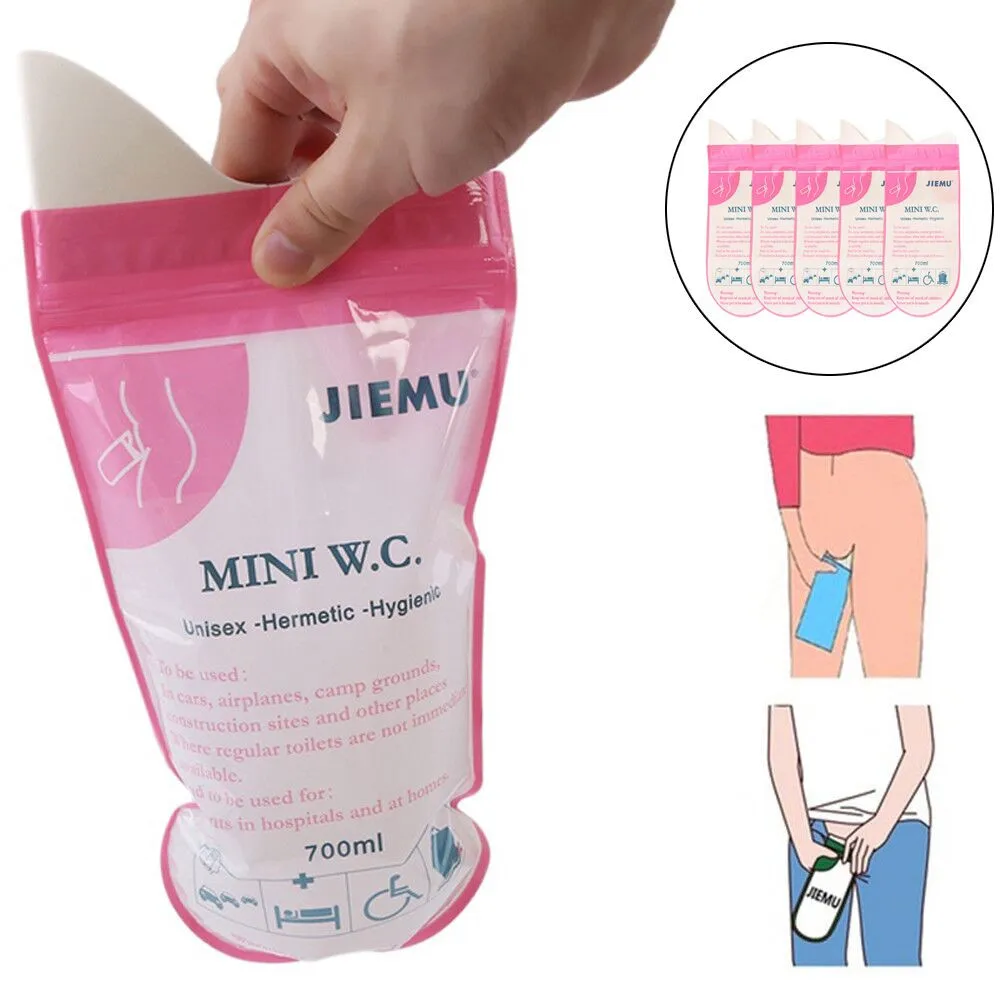 Практические 5 шт. 700ml одноразовые унисекс для отдыха на открытом воздухе кемпинг